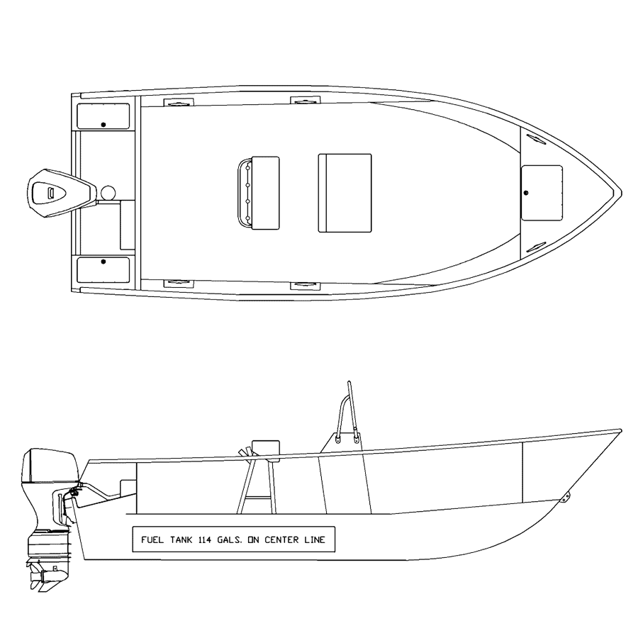 V2175 line drawing of the Center Console
