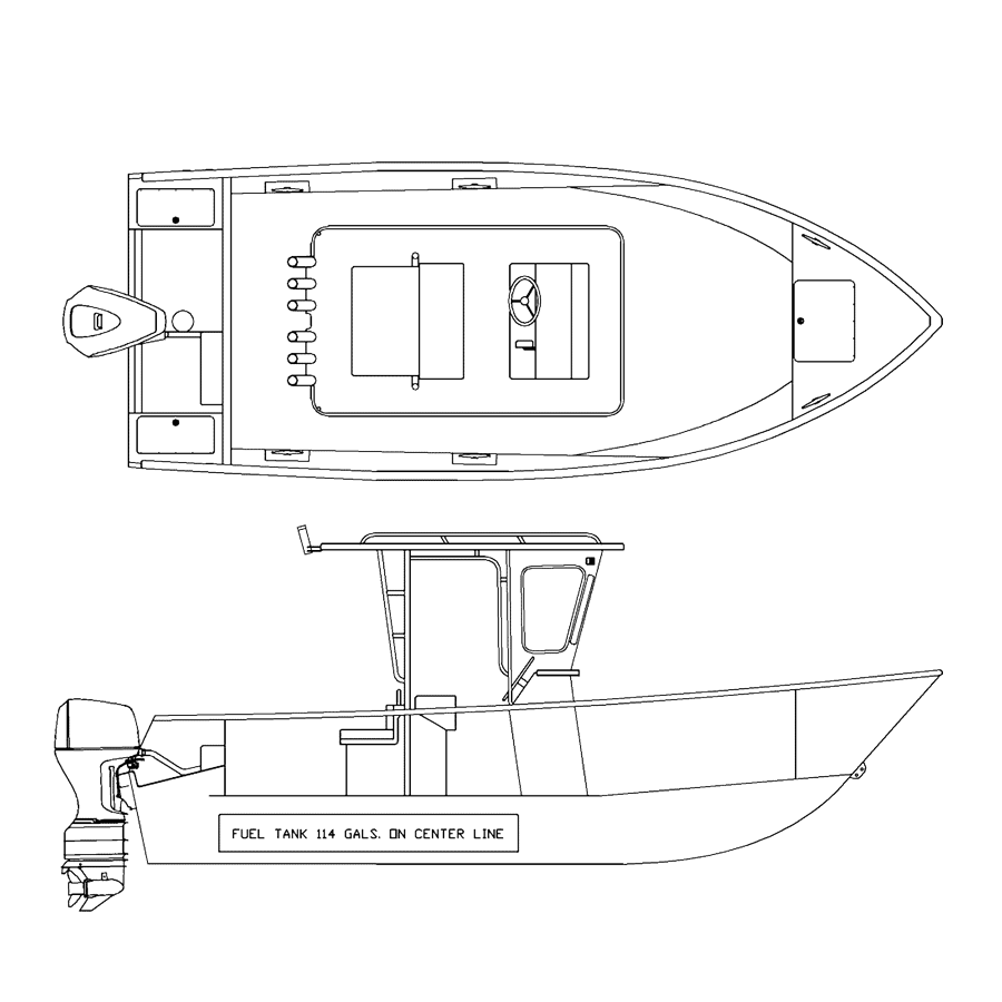 V2175 line drawing of the Hard Top