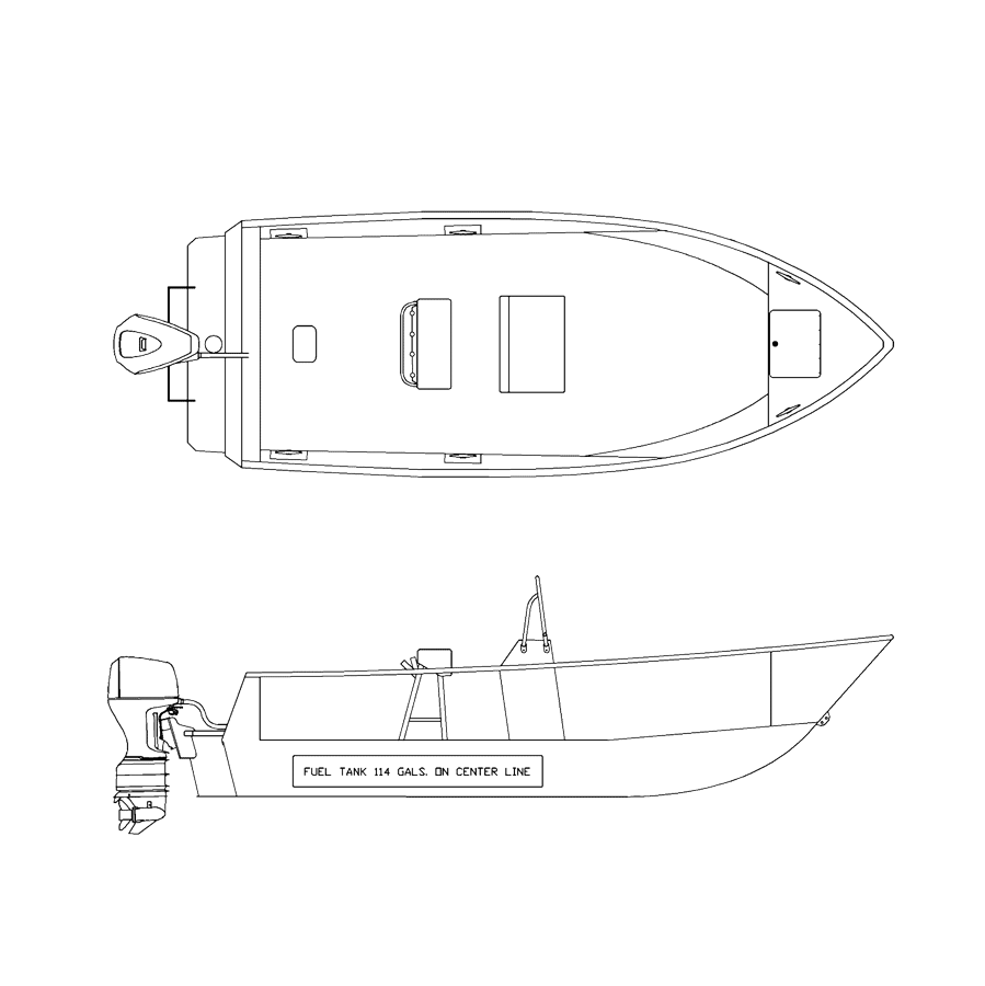 V2325 line drawing of the Center Console