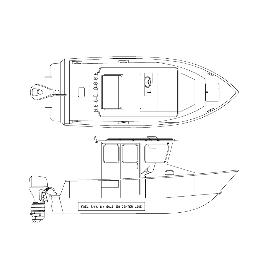 V2325 line drawing of the Sleeper Cabin