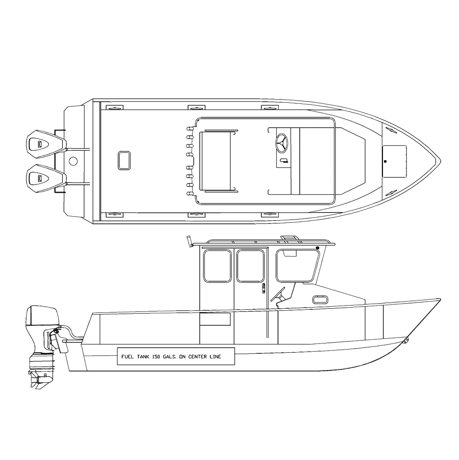 V2600 line drawing of the Sleeper Cabin